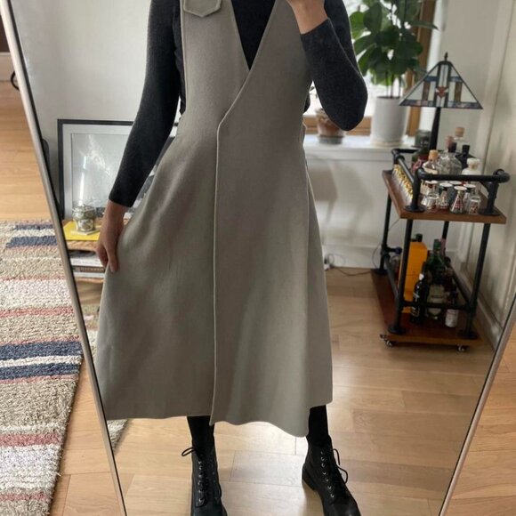 Grey wool coat dress set - Picture 6 of 8